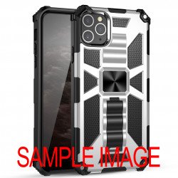 Tuff Armor Hybrid Stand Case with Magnetic Plate for Motorola Moto G8 (Silver) Tuff Armor Hybrid Stand Case with Magnetic Plate for Motorola Moto G8 (Silver)